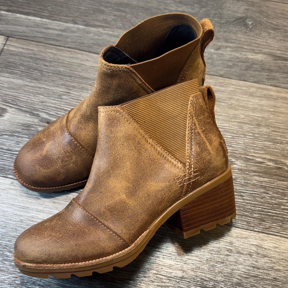 Sorel Brown Ankle Booties woman’s size 36 (j73) - Picture 2 of 9